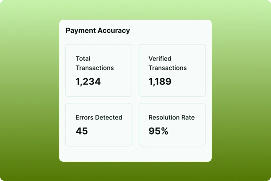 Ensure Payment Accuracy